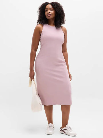 Seasoft Rib Midi Tank Dress
