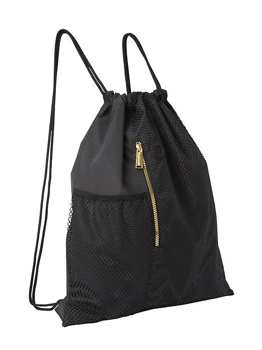 Reflective Mesh Drawstring Bag