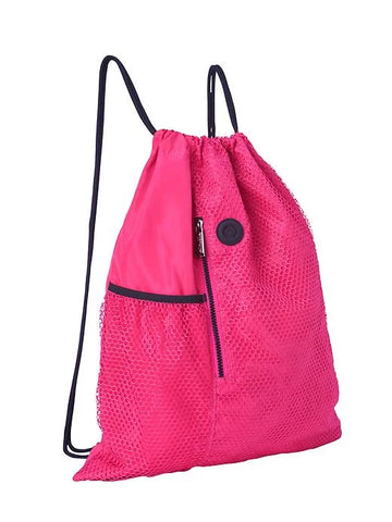 Reflective Mesh Drawstring Bag