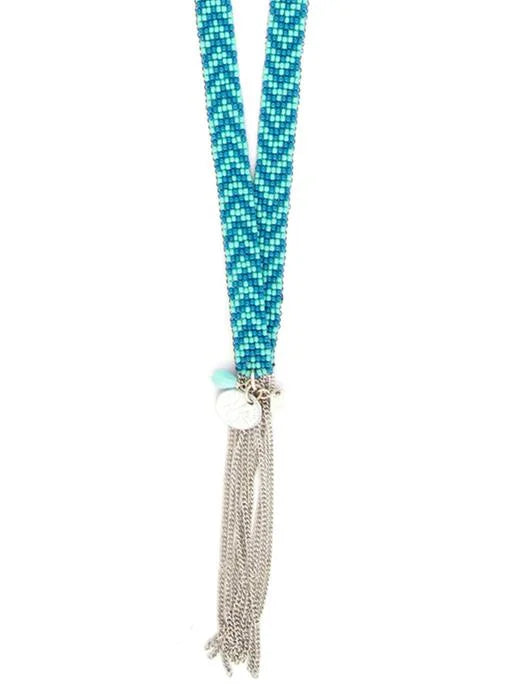 Glass Bead Chain Necklace by Chan Luu