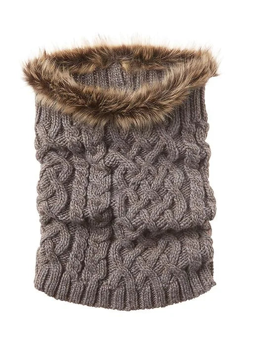 Faux Fur Knit Scarf by Vincent Pradier®