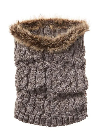 Faux Fur Knit Scarf by Vincent Pradier®