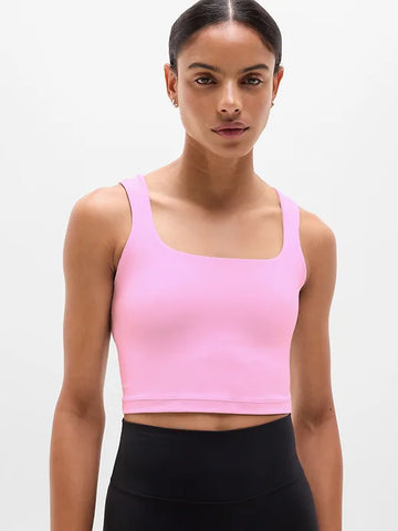 Transcend Square Neck Crop Sports Bra D-DD