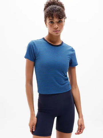 Signature Rib Crop Tee