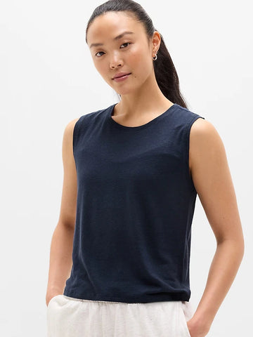 Getaway Linen Blend Muscle Tank