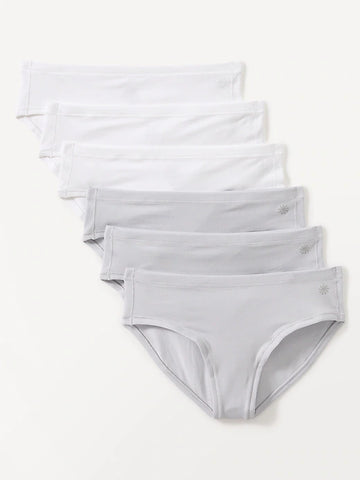 Athleta Girl Right Moves Cotton Bikini Underwear 6-Pack