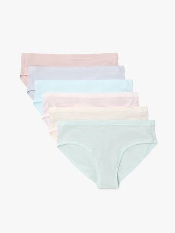 Athleta Girl Right Moves Cotton Bikini Underwear 6-Pack