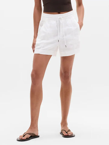 Retreat Linen Mid Rise 4" Short