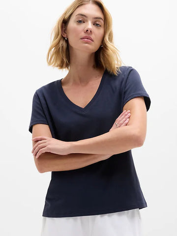 Favorite Cotton V-Neck Tee