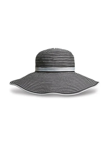 Wide Brim Ribbon Hat